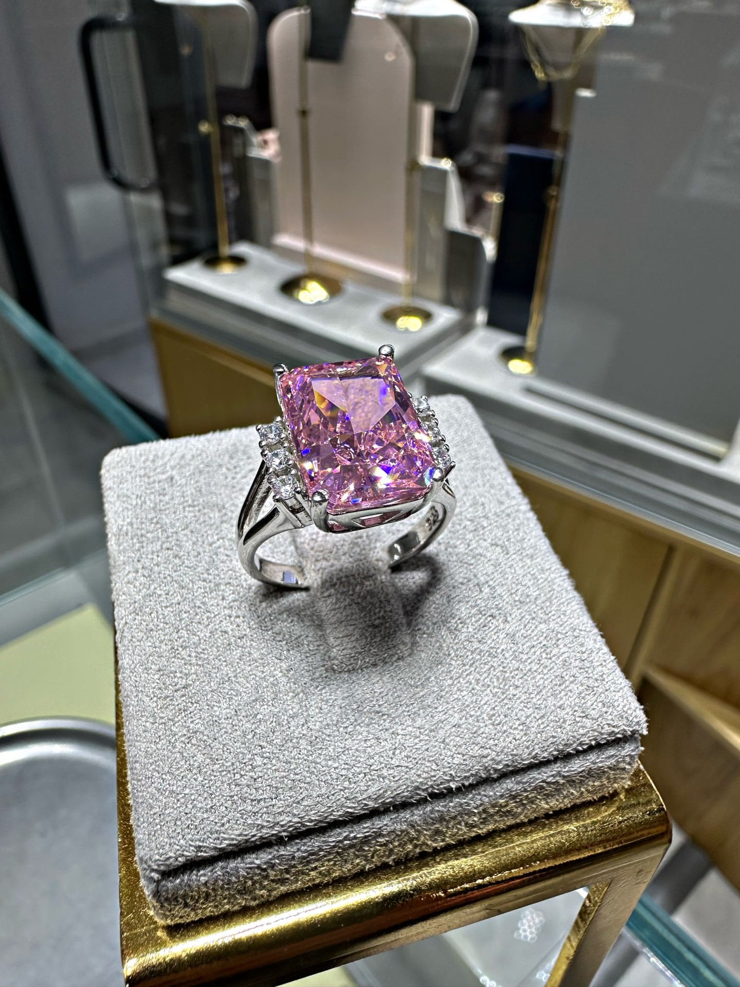 925 Gümüş Icecut Quartz Yüzük