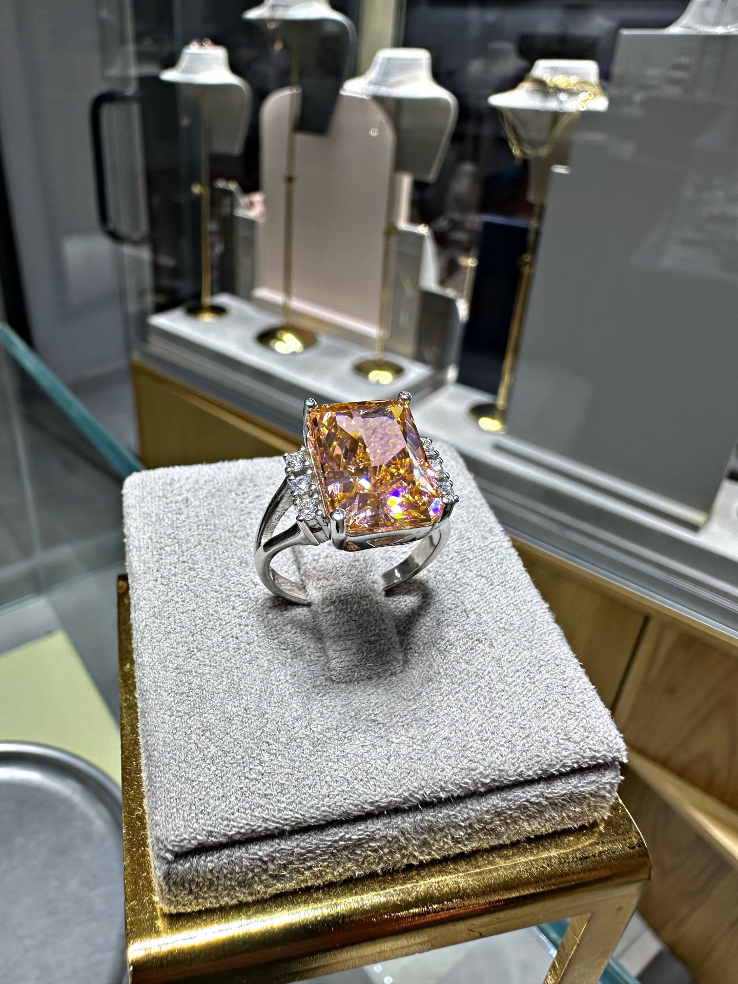 925 Gümüş Icecut Citrine Yüzük