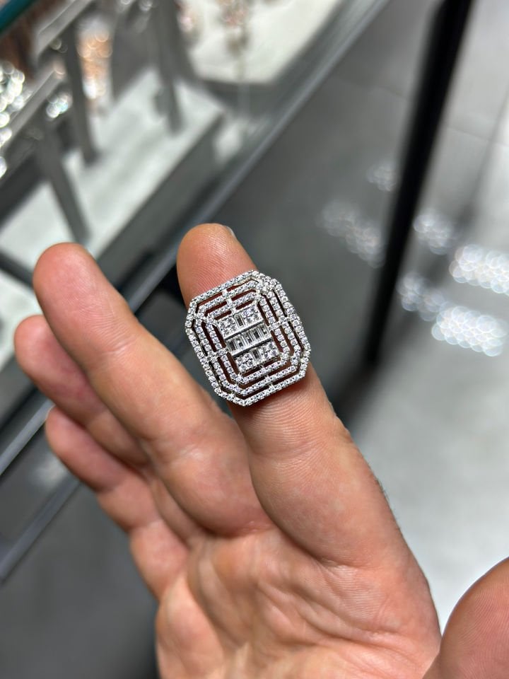 Pırlanta Montür Mega Baget Yüzük