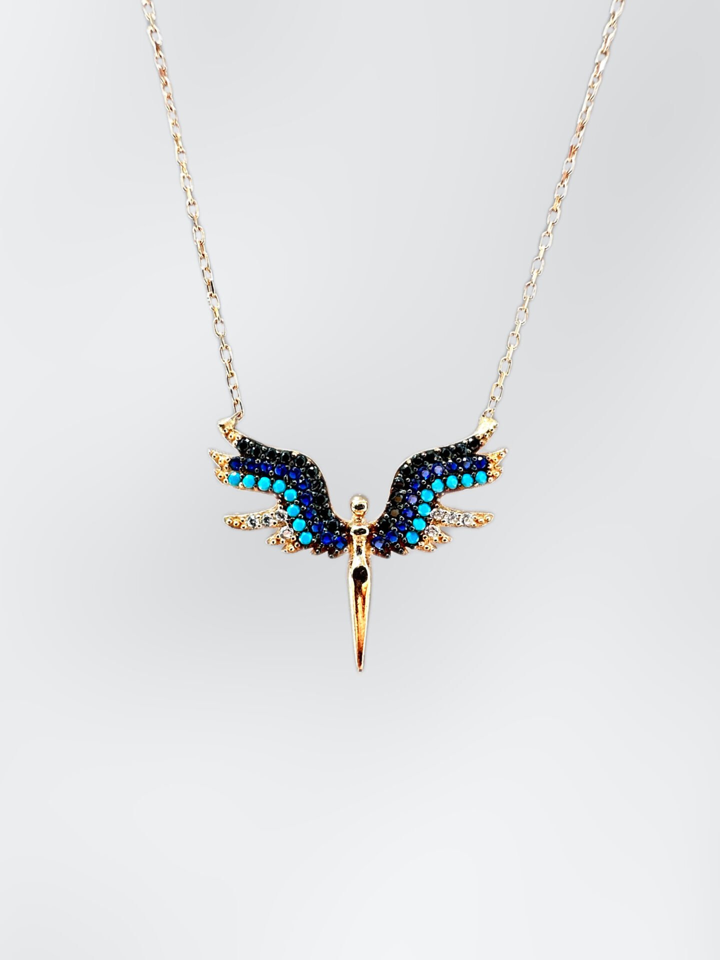 925 Ayar Gümüş Mikail Meleği Kolye