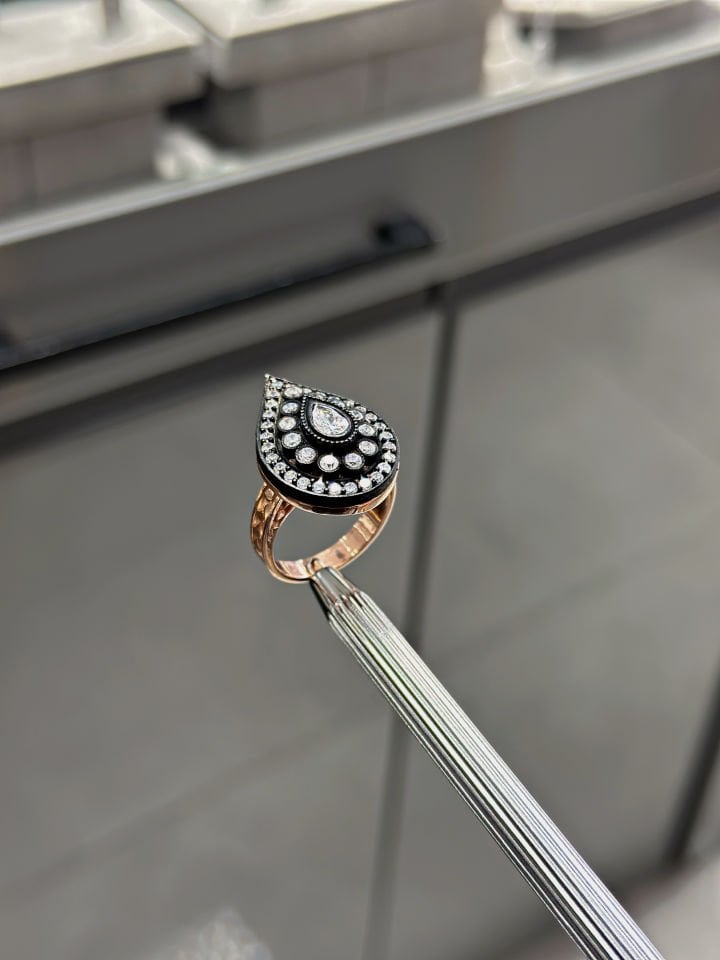 Elmas Montür Damla Yüzük