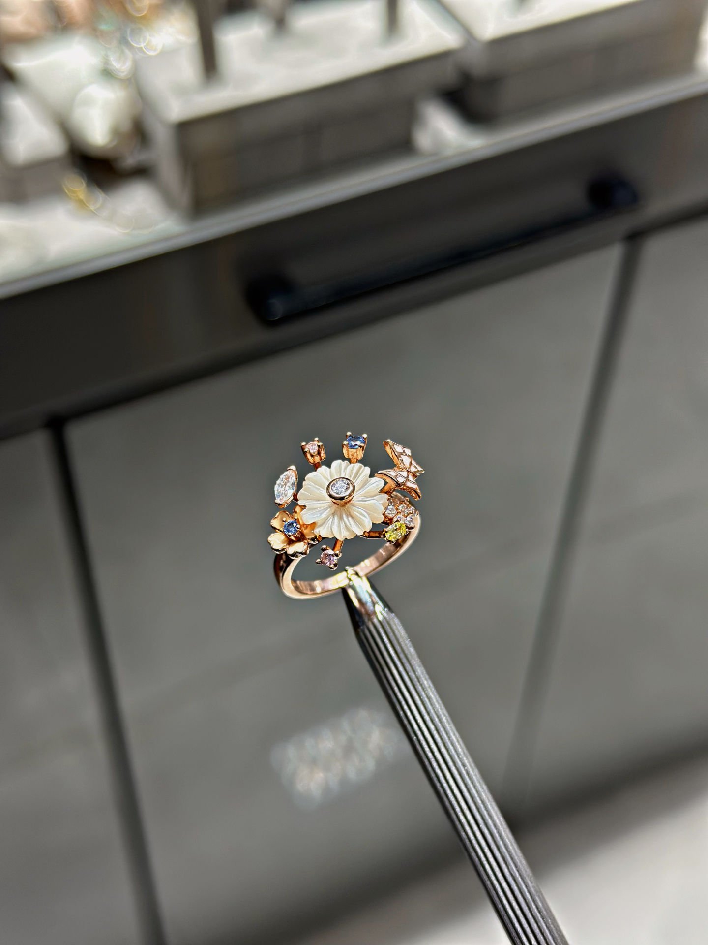 Flores Cennet Kuşu Çiçeği Yüzük