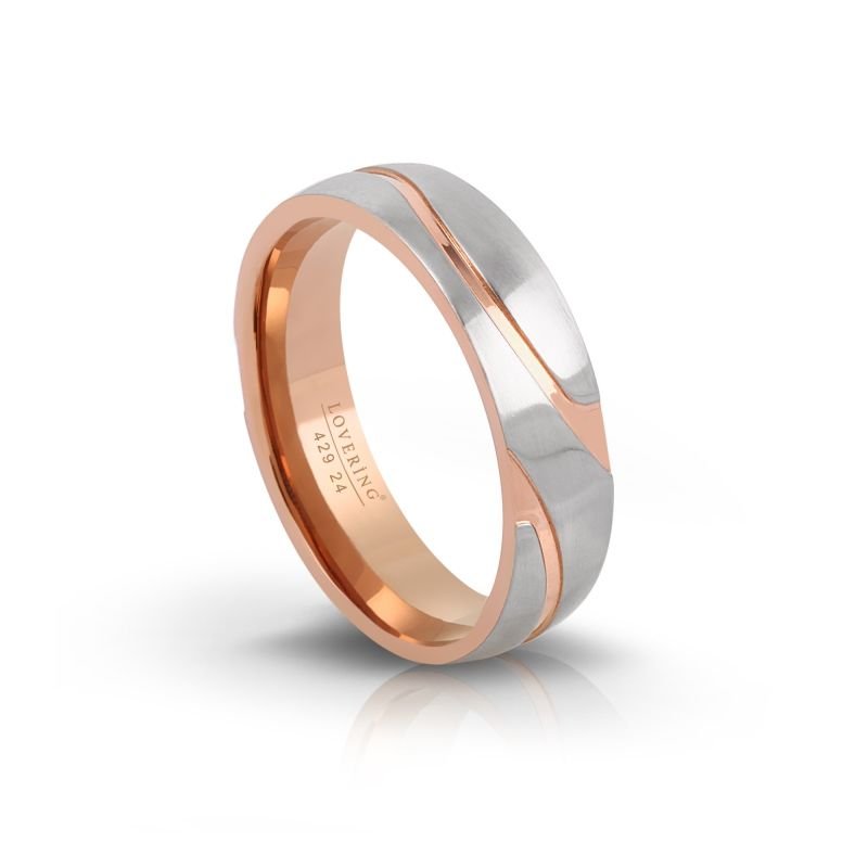 LVR429E Erkek Çelik Alyans