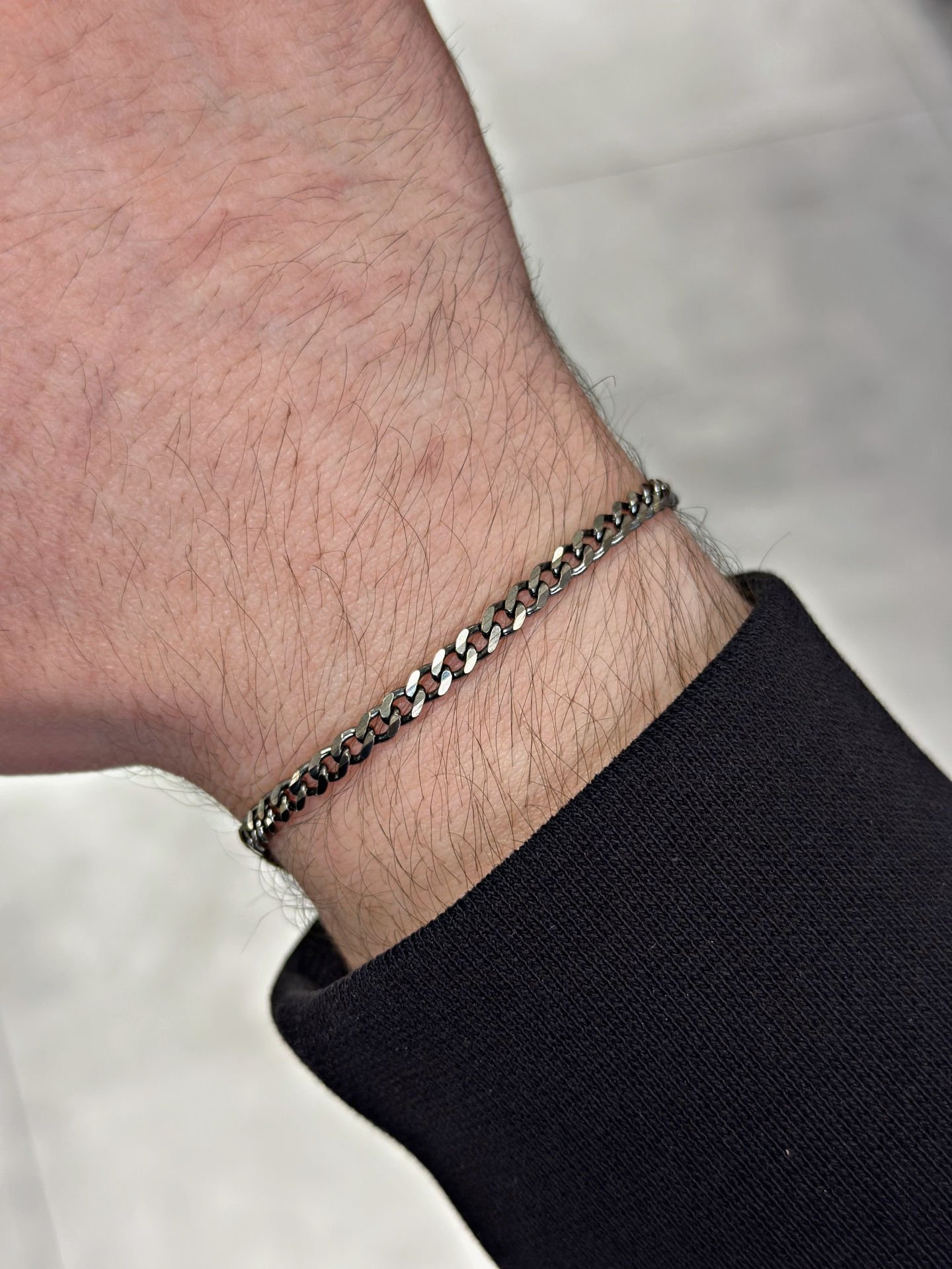 925 Gümüş Siyah Rodaj Gurmet Bileklik