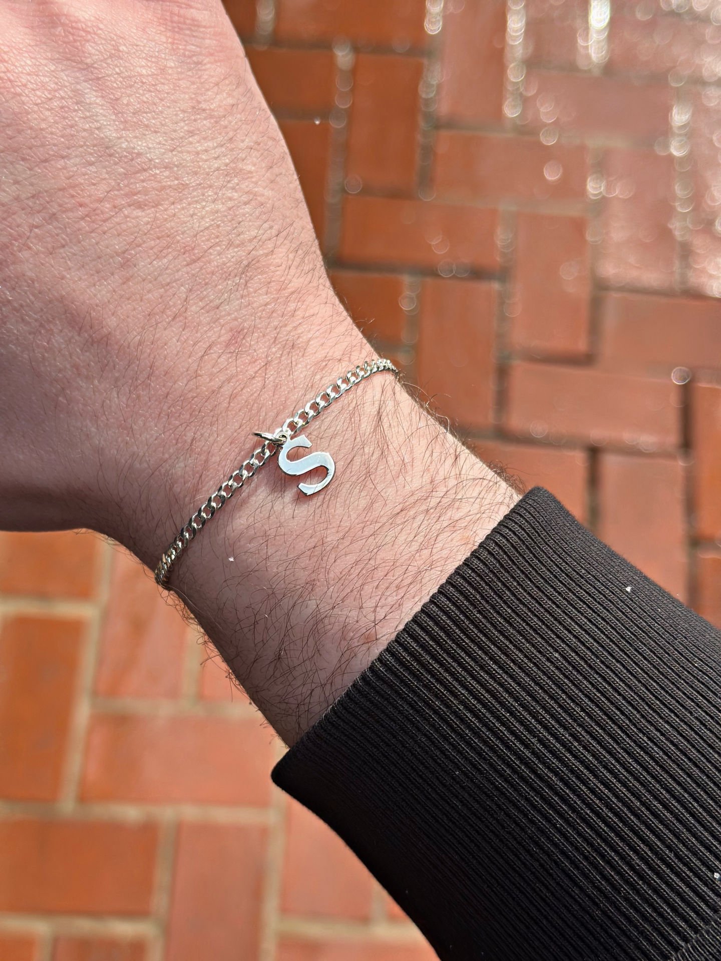 Özel Harfli 3mm Gurmet 925 Ayar Gümüş Bileklik