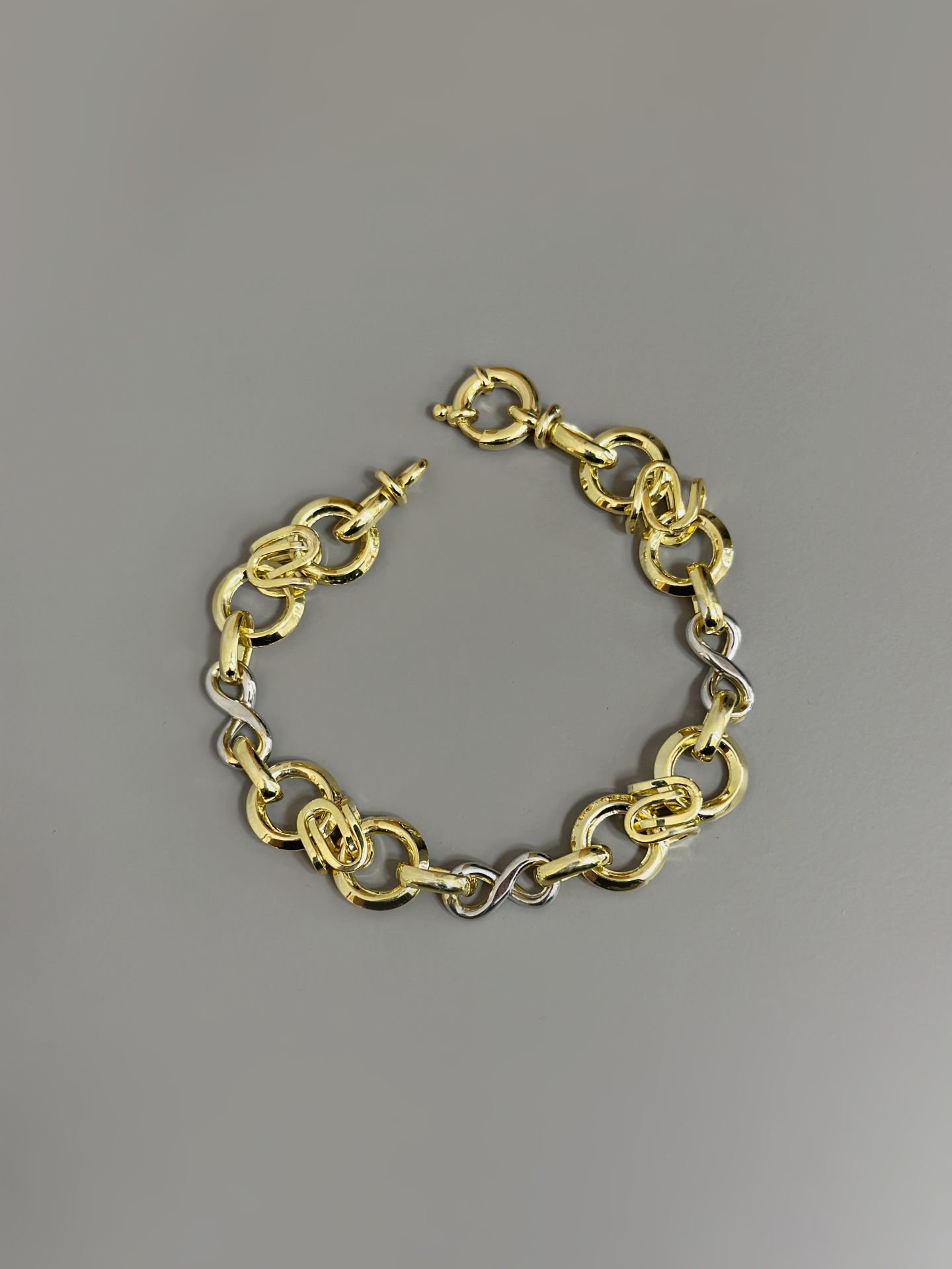 925 Ayar Gümüş Chain Hallow Bileklik