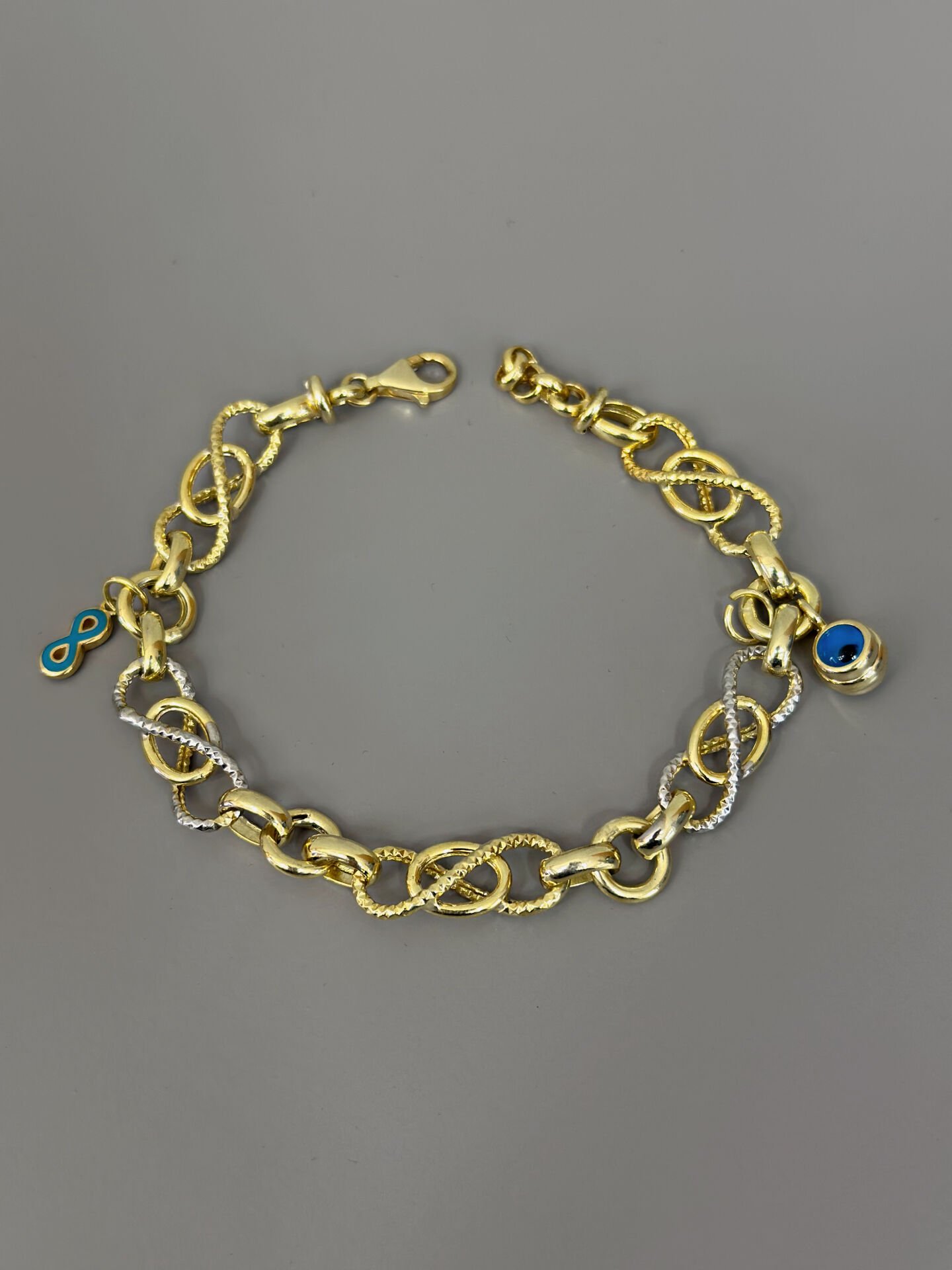 925 Ayar Gümüş Sonsuzluk Nazar Boncuğu Hollow Bileklik