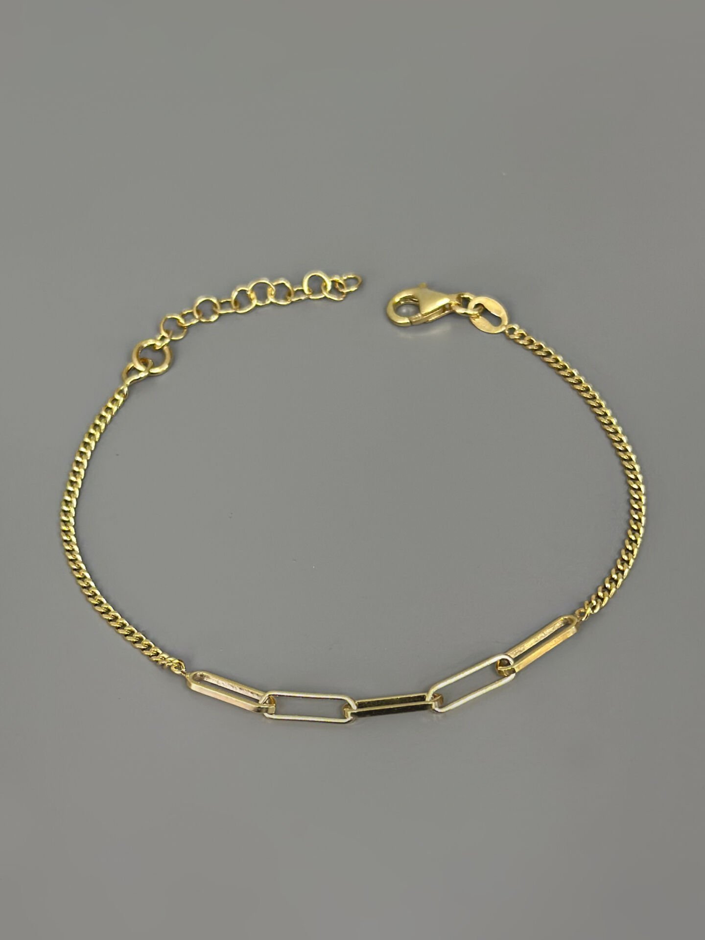 925 Ayar Gümüş Italy Gourmet Ataç Bileklik