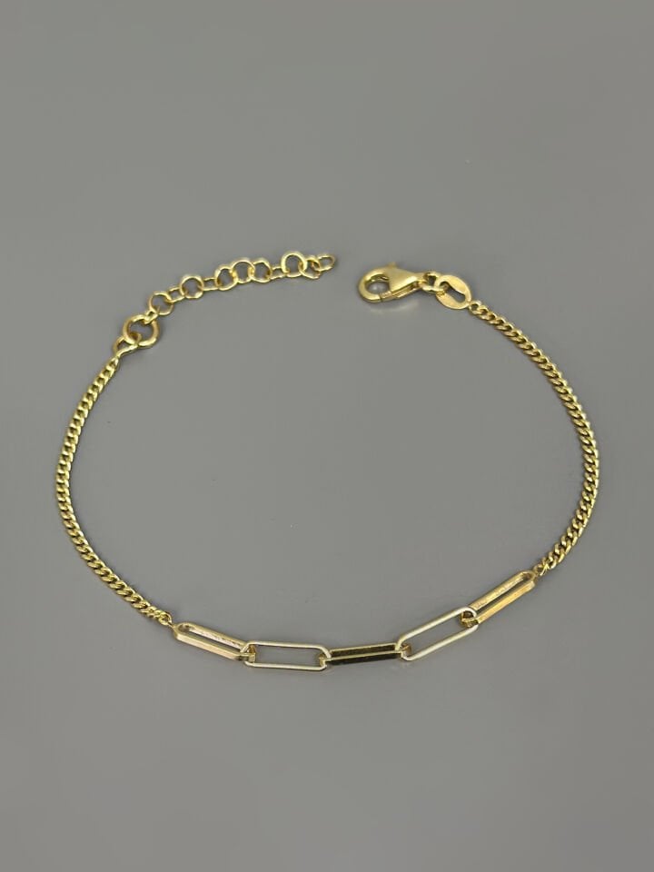 925 Ayar Gümüş Italy Gourmet Ataç Bileklik