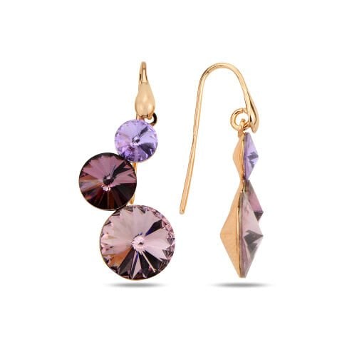 Punto Swarovski Üçtaş Küpe