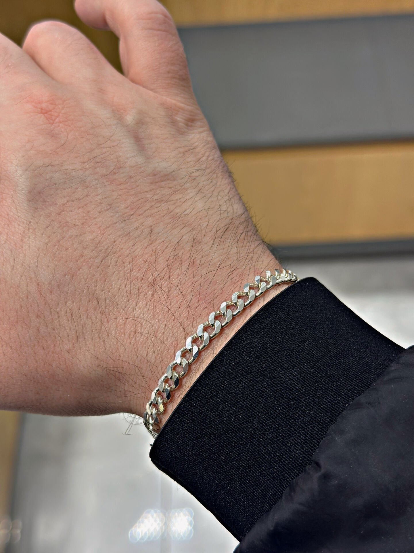 925 Ayar Gümüş Kalın Mikron Gourmet Bileklik