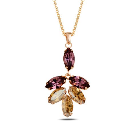 Flora Swarovski Avize Kolye