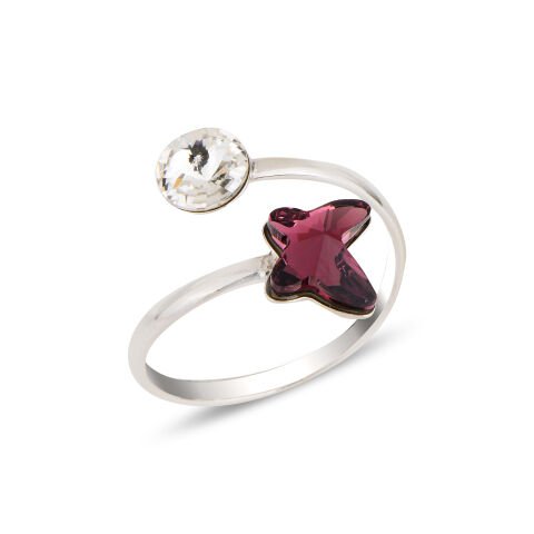 Natura Swarovski Kelebek Yüzük