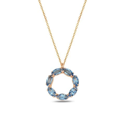 Neptune Swarovski Halka Kolye