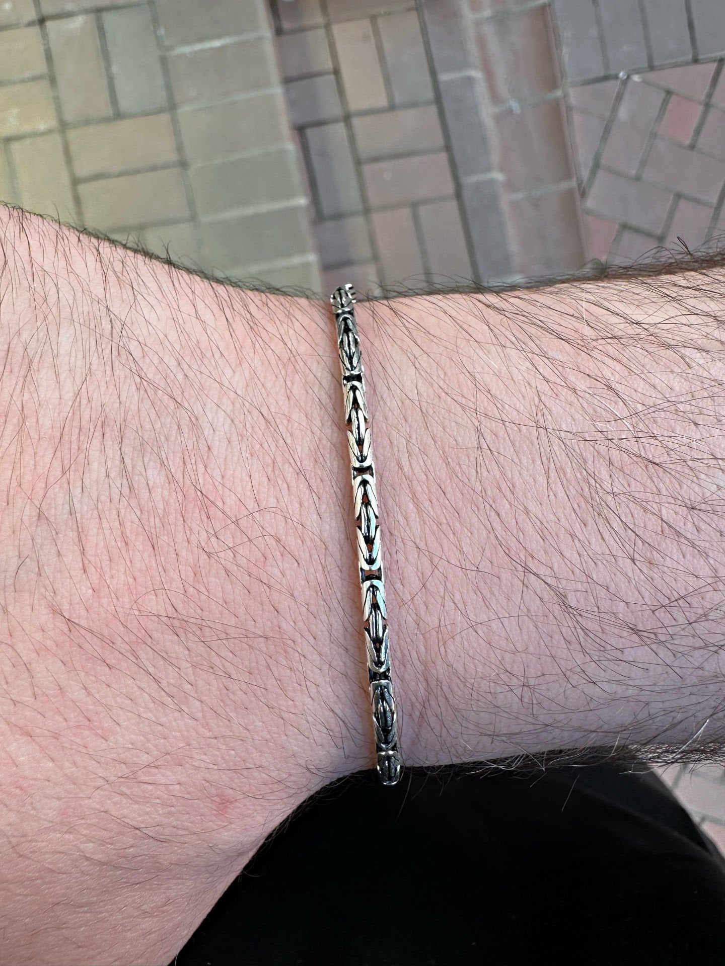 925 Ayar Gümüş Oval Kral Bileklik