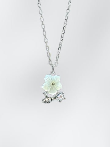 925 Ayar Gümüş Sedef Kolye