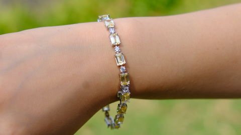 Citrine Baget Suyolu Bileklik