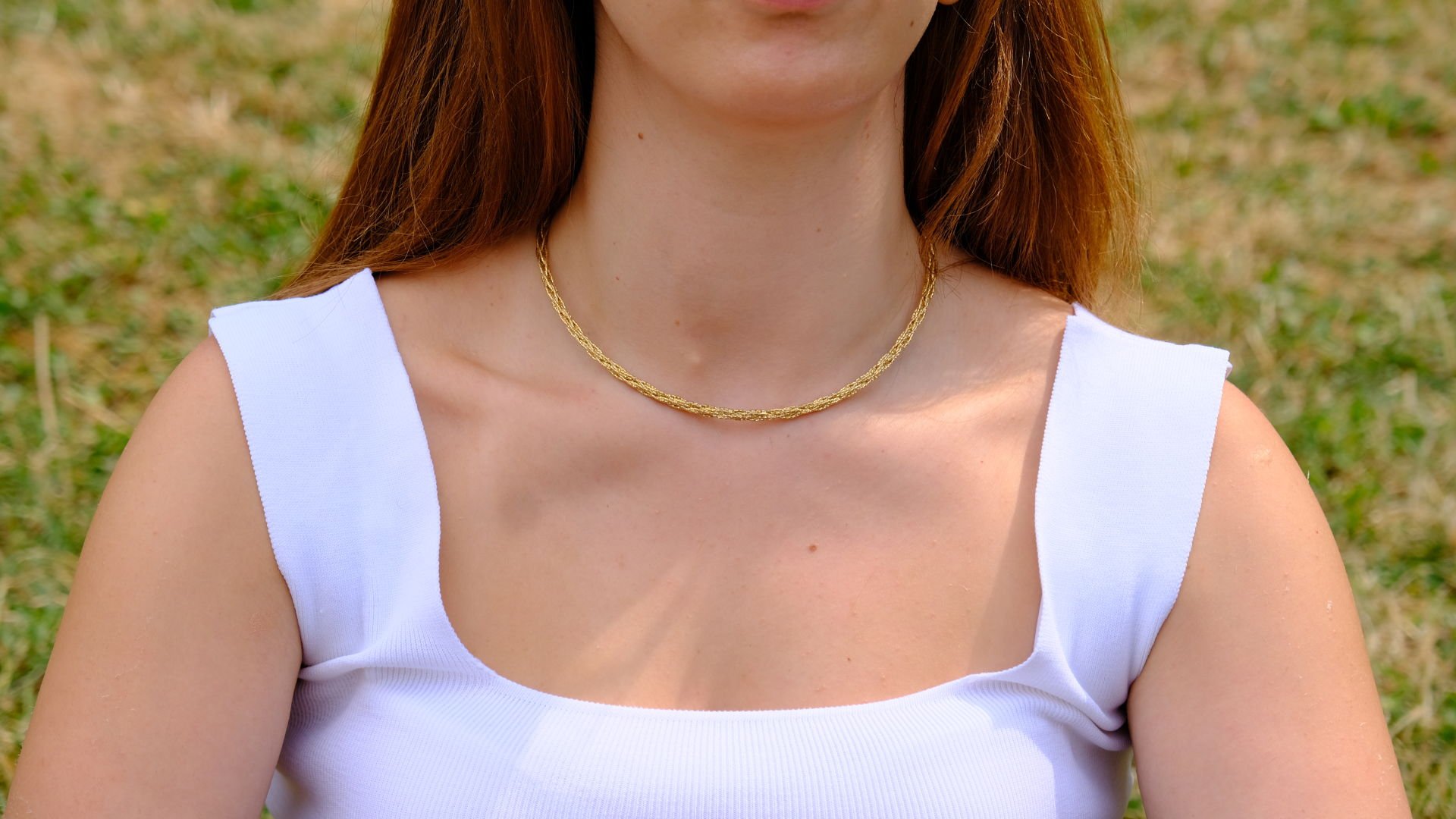 Italy Gold Sarmal Choker Kolye
